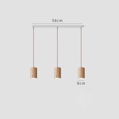 Minimalistic Pendant Light | Solid Wood, Cord Cable 8