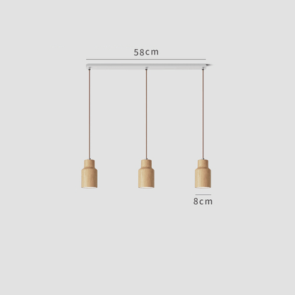 Minimalistic Pendant Light | Solid Wood, Cord Cable 9