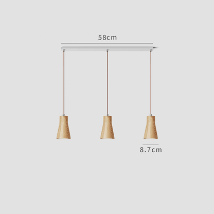 Minimalistic Pendant Light | Solid Wood, Cord Cable 10