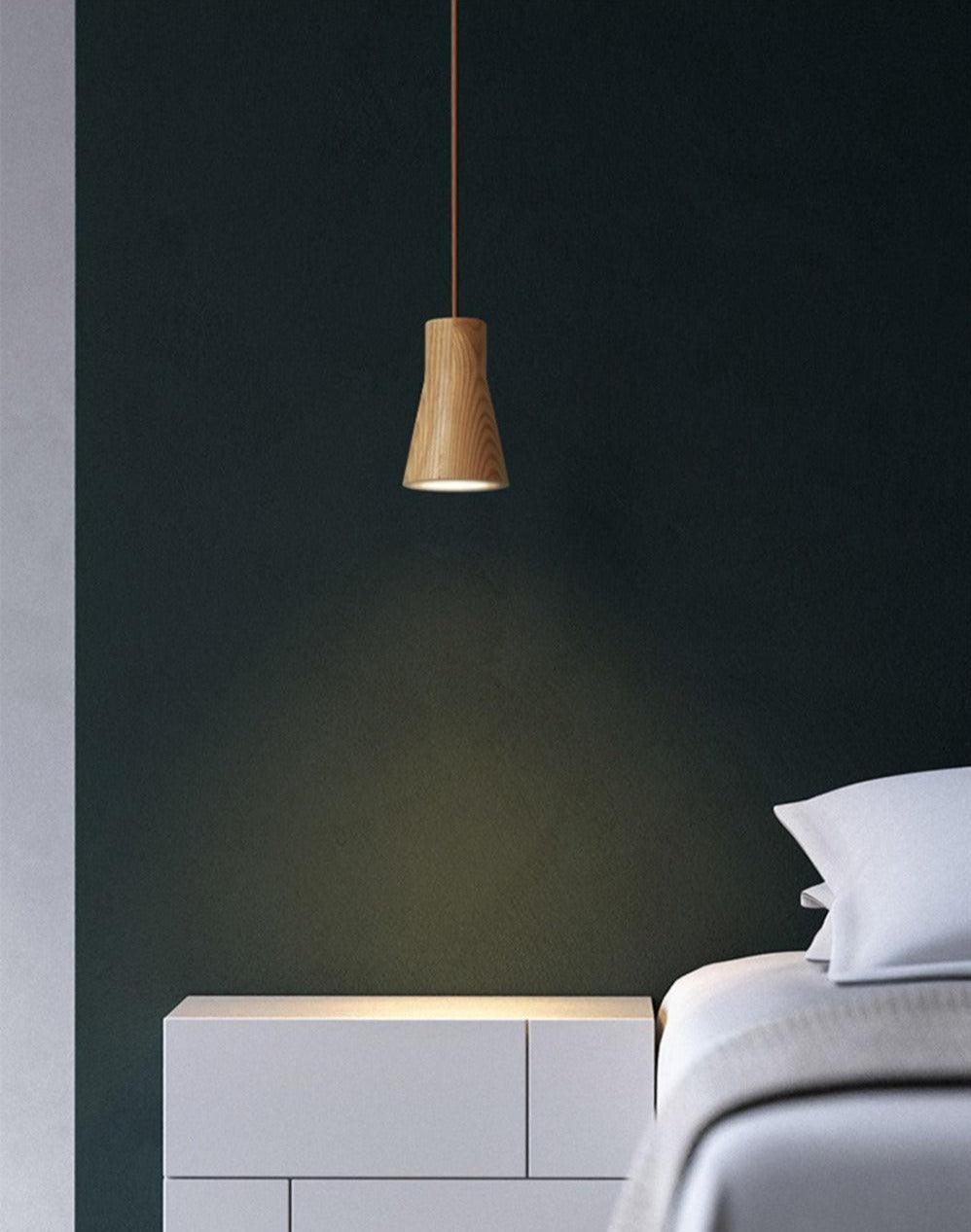 Minimalistic Pendant Light | Solid Wood, Cord Cable 0