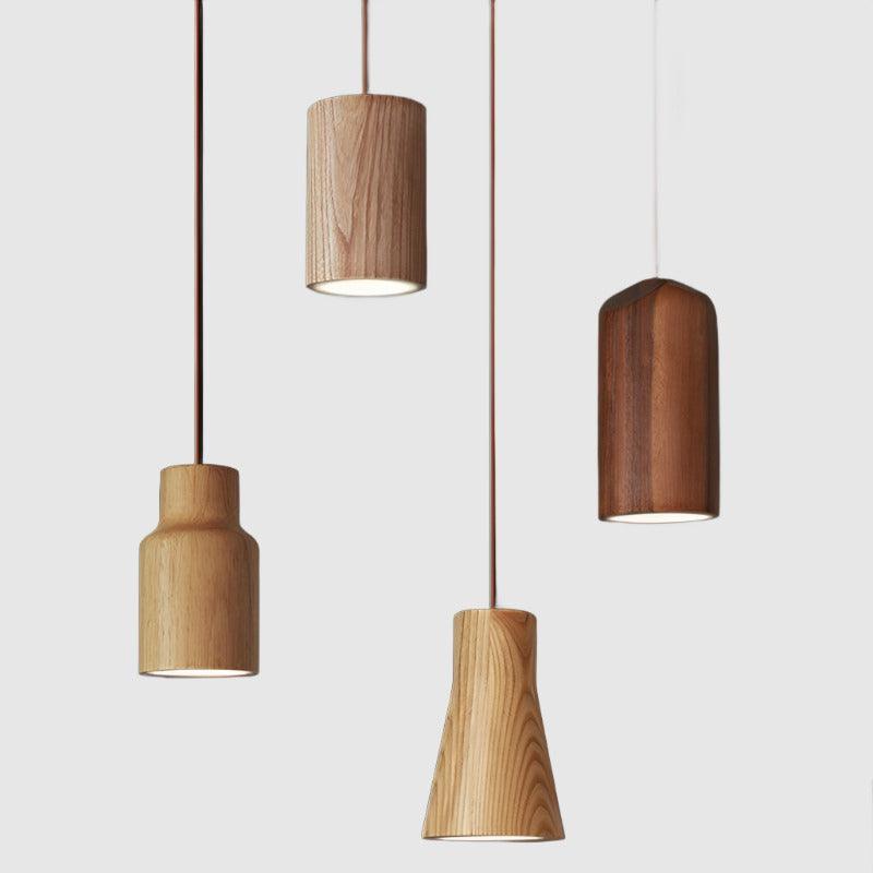 Minimalistic Pendant Light | Solid Wood, Cord Cable 1