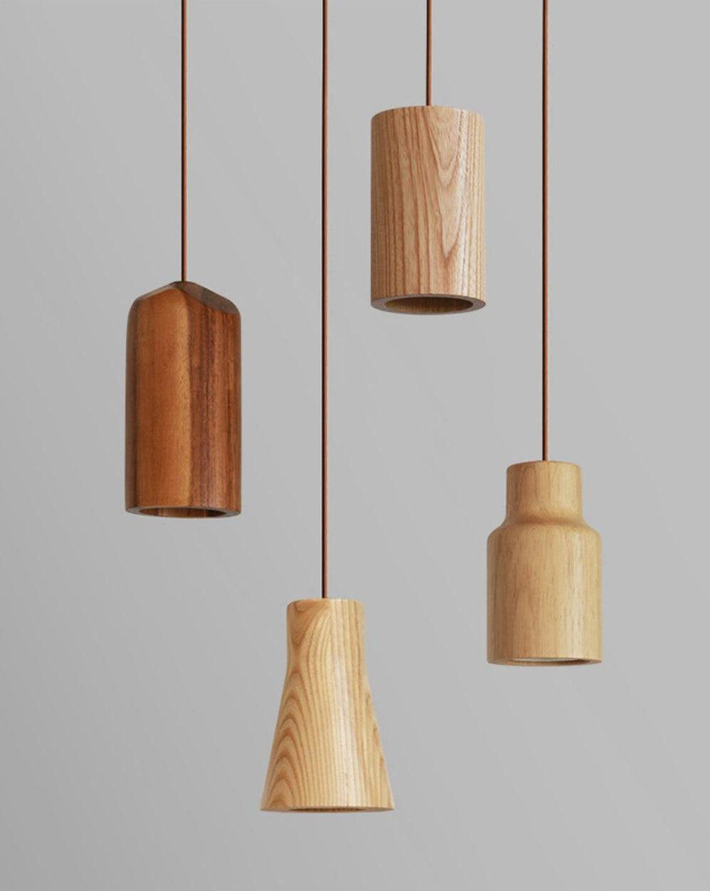 Minimalistic Pendant Light | Solid Wood, Cord Cable 7