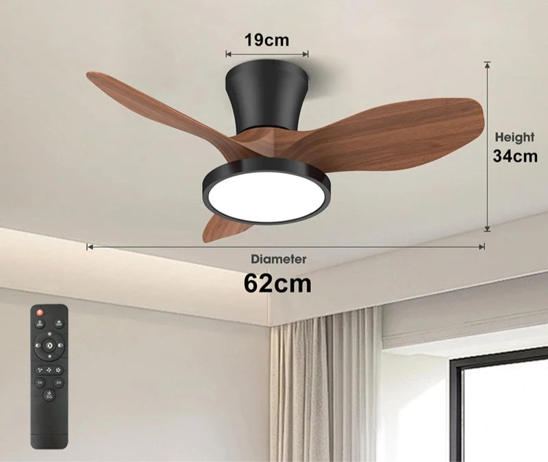 Modern Ceiling Fan with LED Lighting – 2 in 1 Lamp and Fan 6