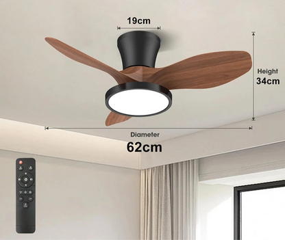 Modern Ceiling Fan with LED Lighting – 2 in 1 Lamp and Fan 6