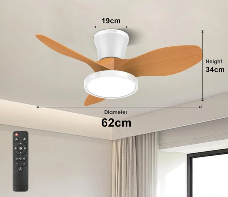 Modern Ceiling Fan with LED Lighting – 2 in 1 Lamp and Fan 7