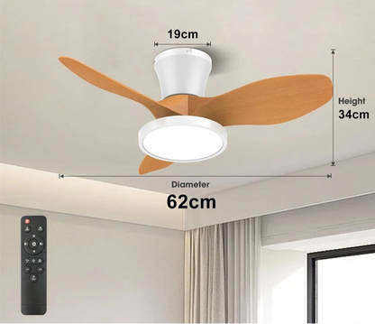 Modern Ceiling Fan with LED Lighting – 2 in 1 Lamp and Fan 7