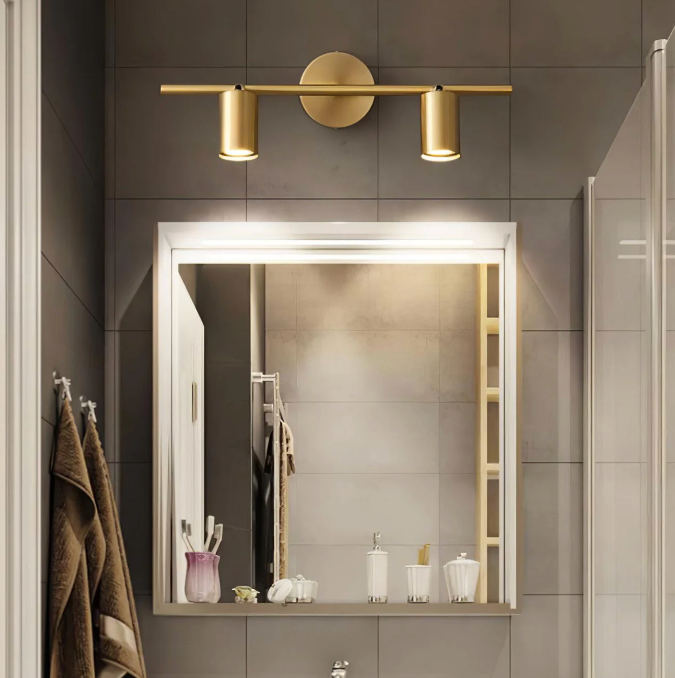 Modern LED ceiling lamp with adjustable spotlights – strip lamp 1/2/3/4 spots 1