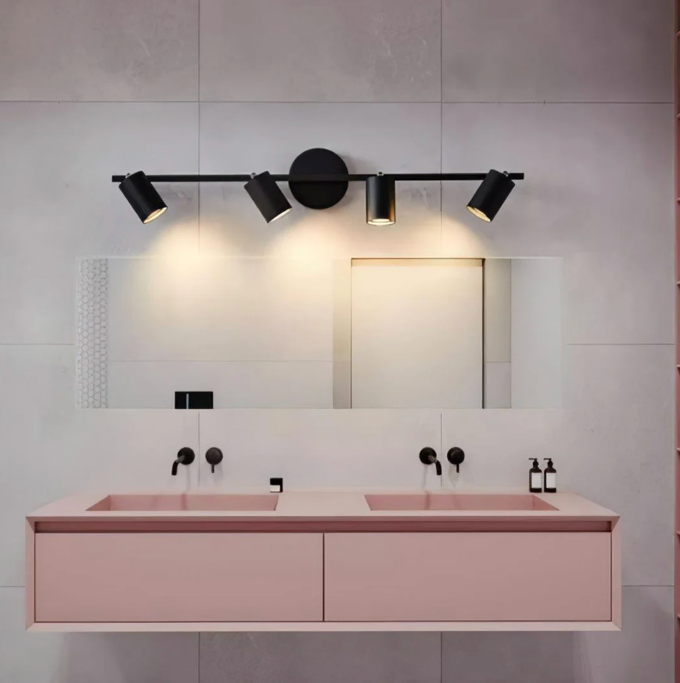 Modern LED ceiling lamp with adjustable spotlights – strip lamp 1/2/3/4 spots 2