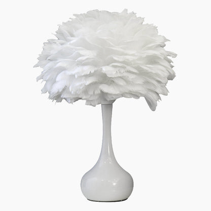 Elegant feather-shaped table lamp for the bed with touch control 1