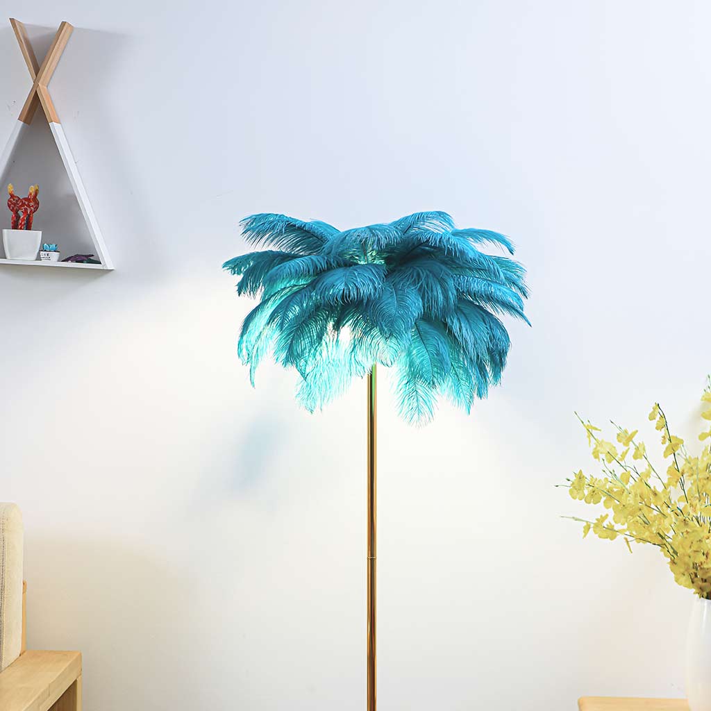 Strauss Feather Floor Lamp, Nordic Style, Standing, 3 Colors 2