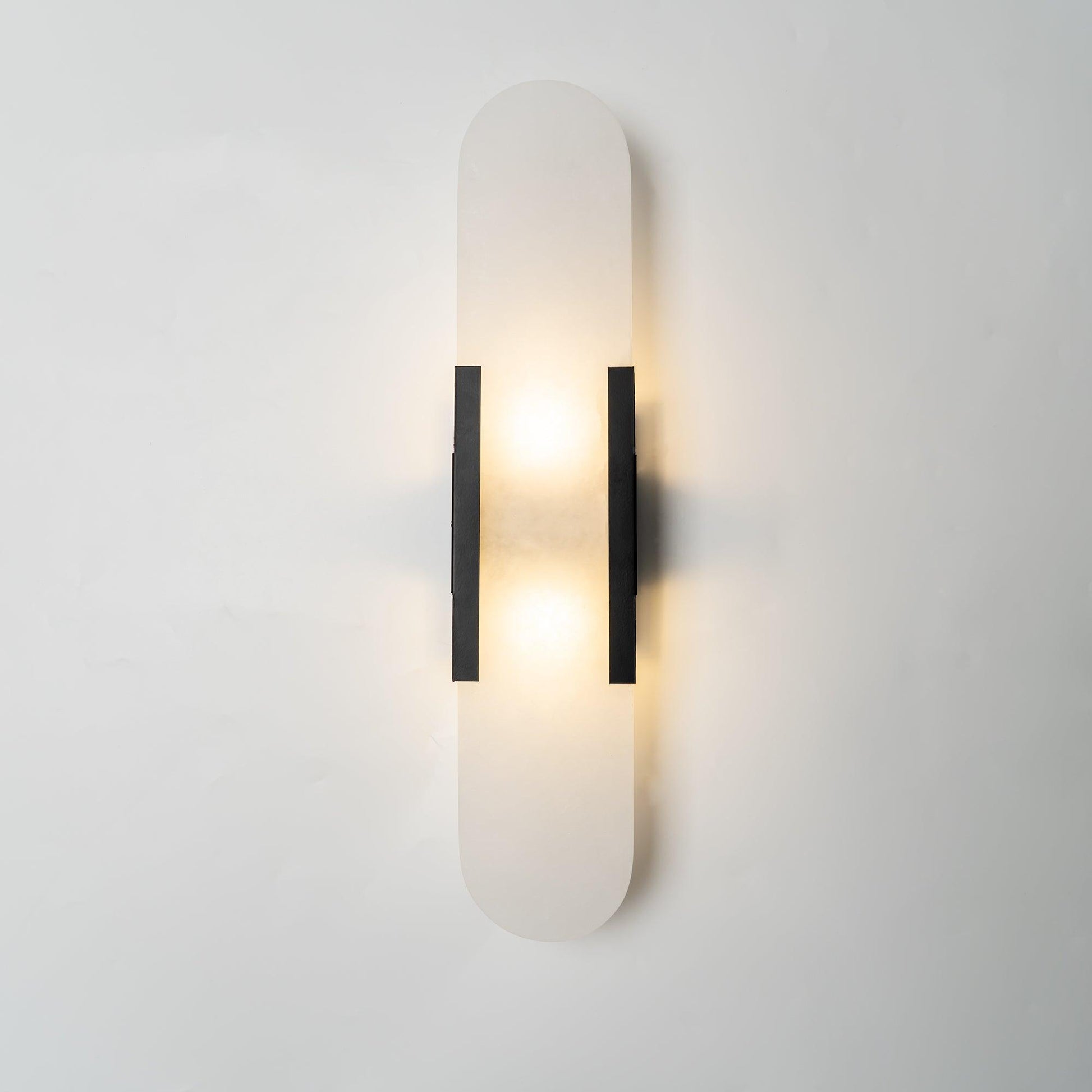 Oblong Alabaster Wall Sconce 12