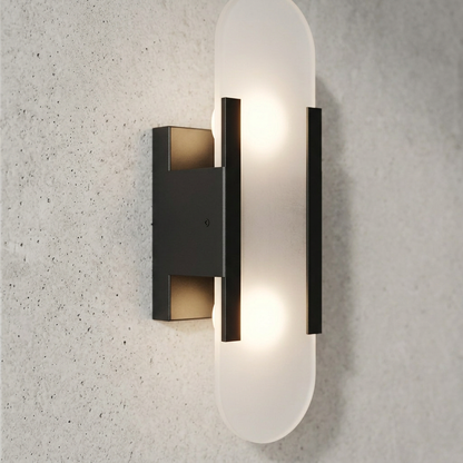 Elara Haus Modern Alabaster Wall Sconce