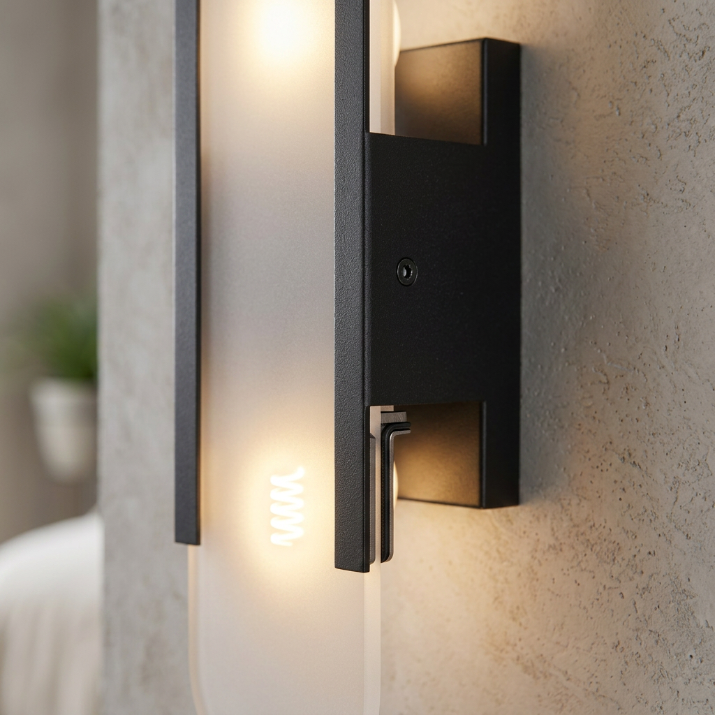 Elara Haus Modern Alabaster Wall Sconce