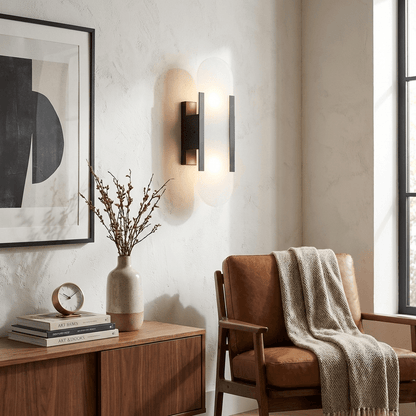 Oblong Alabaster Wall Sconce 3