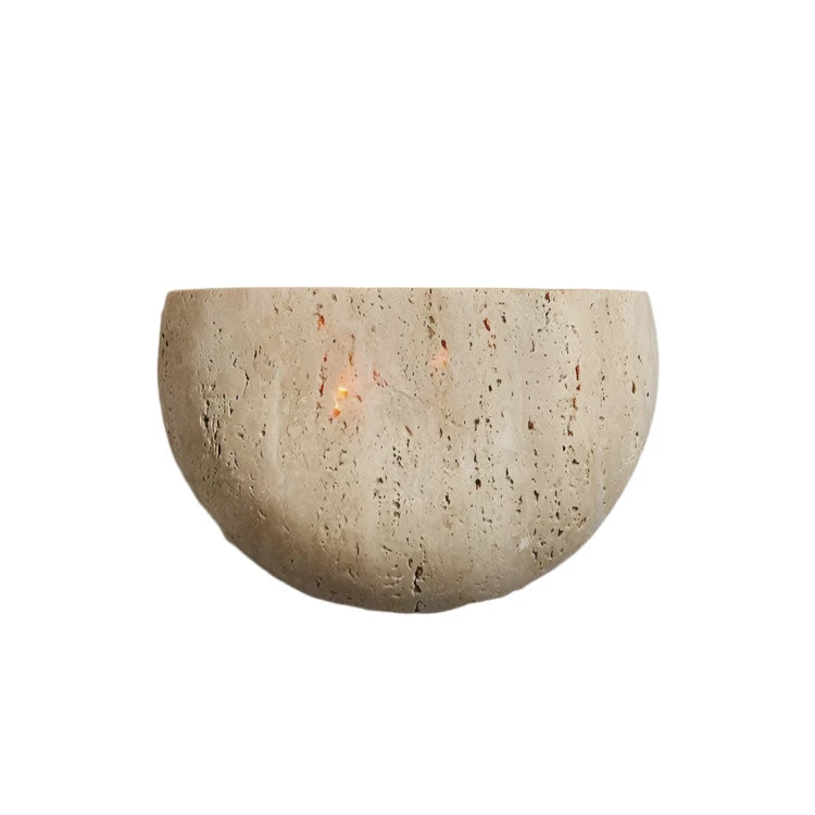 Medieval Style Travertine Stone Wall Light 0