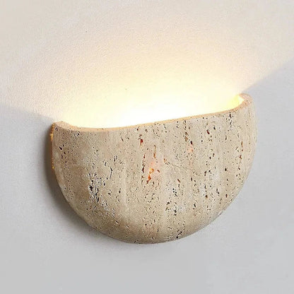 Medieval Style Travertine Stone Wall Light 3