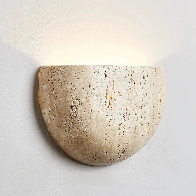 Medieval Style Travertine Stone Wall Light 2