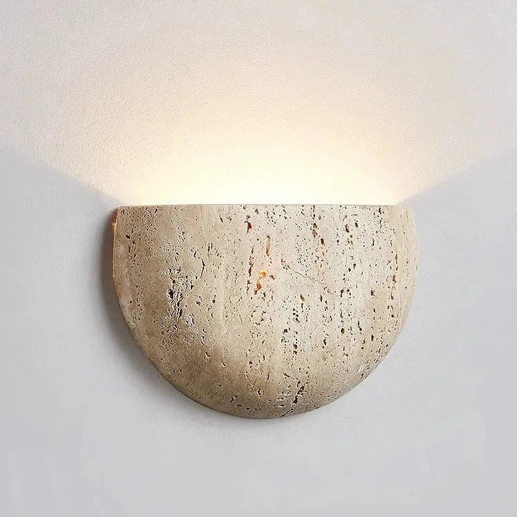 Medieval Style Travertine Stone Wall Light 4