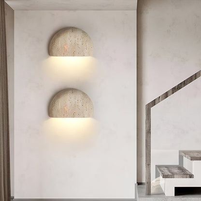 Medieval Style Travertine Stone Wall Light 6
