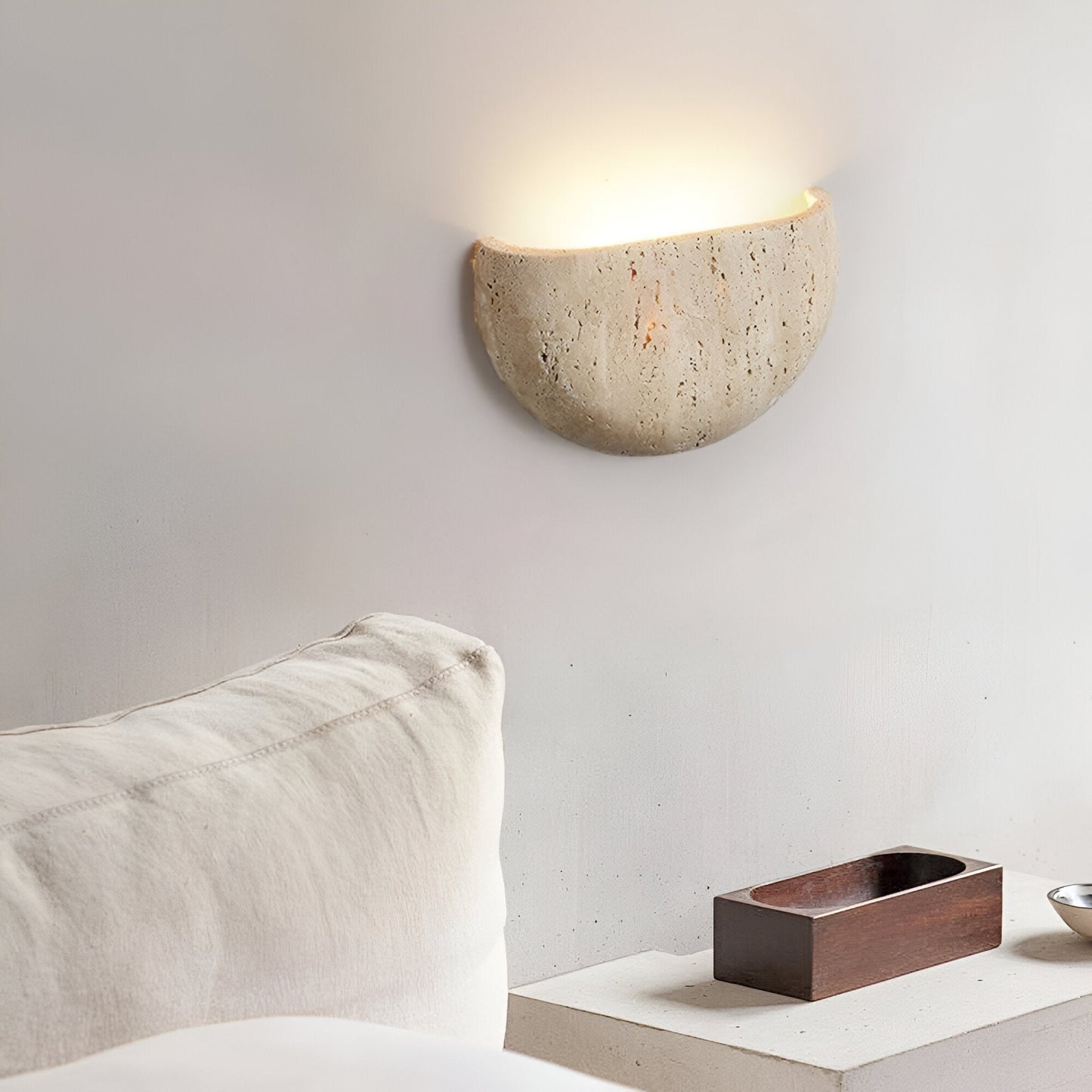 Medieval Style Travertine Stone Wall Light 7