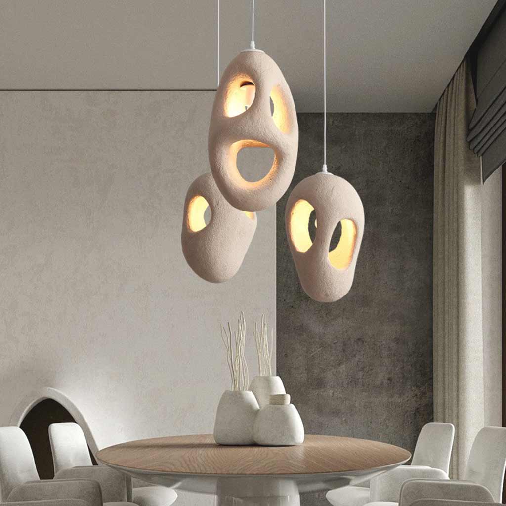 Pendant Light Japanese Wabi-Sabi Cream Beige 5
