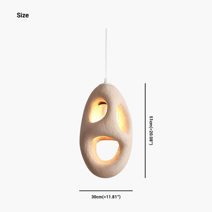 Pendant Light Japanese Wabi-Sabi Cream Beige 7