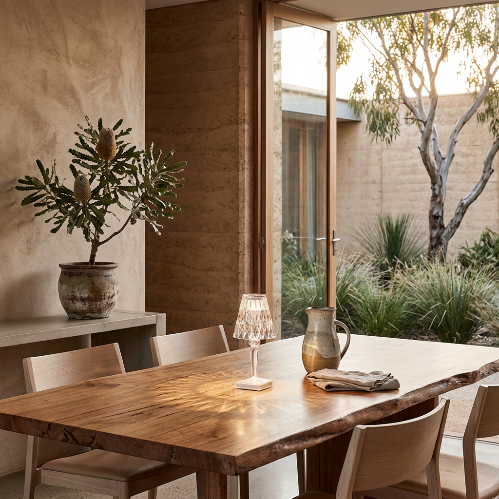 Elara Haus Modern Arid Facet – Minimalist Vitreous-Relief Diamond Lamp
