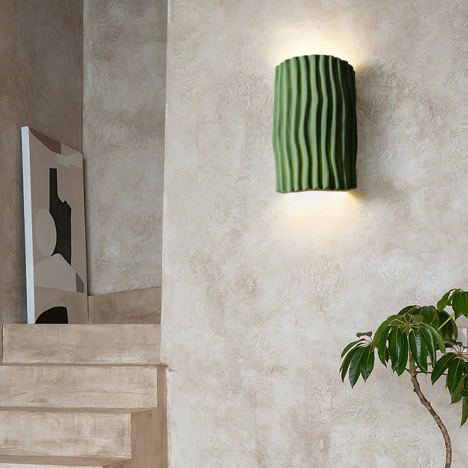 Clarity Curve Japandi Resin Wall Light 5