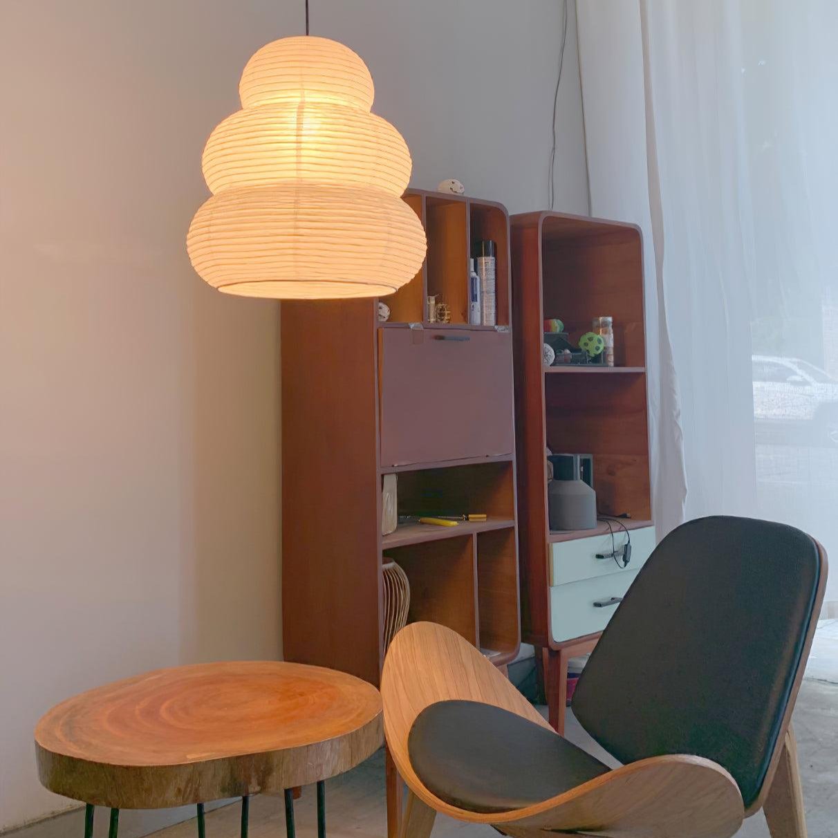 Akari Gourd Washi Paper Pendant Light 6
