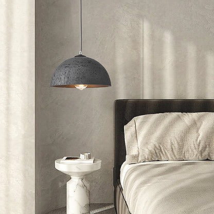 Minimalist Wabi-Sabi Pendant Light with Round Dome, 5 Colors 3