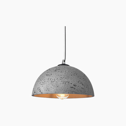 Minimalist Wabi-Sabi Pendant Light with Round Dome, 5 Colors 7