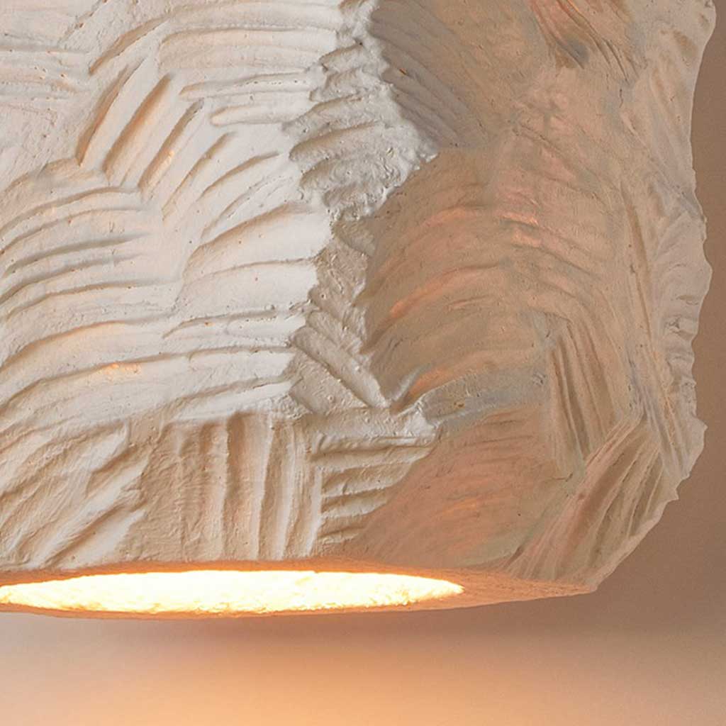 Pendant lamp Japanese Wabi-Sabi geometry cubes, white 8