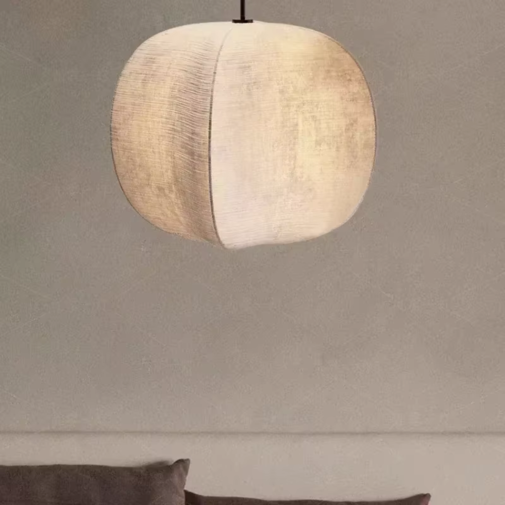 Zen Harmony Japandi Fabric Pendant Light 3