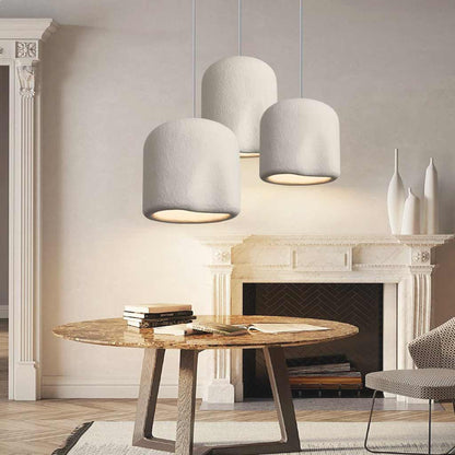 Pendant lamp Japanese Wabi-Sabi concrete cylinders, 4 colors 4