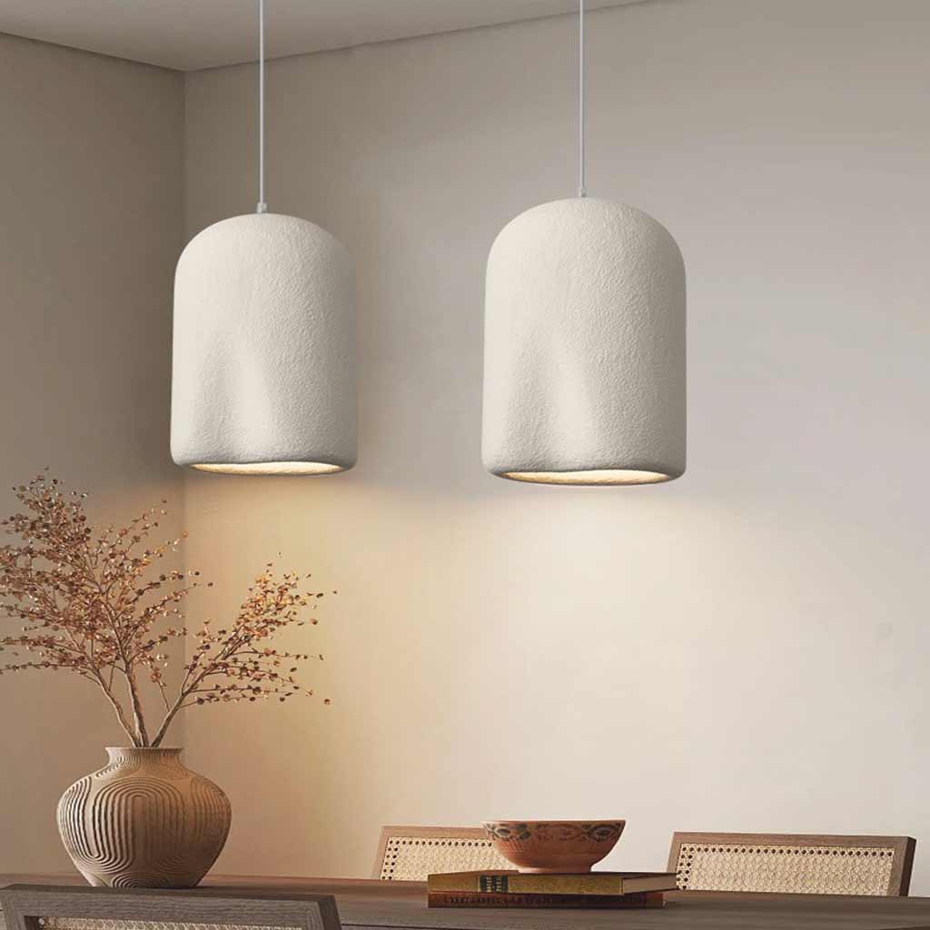 Pendant lamp Japanese Wabi-Sabi concrete cylinders, 4 colors 3