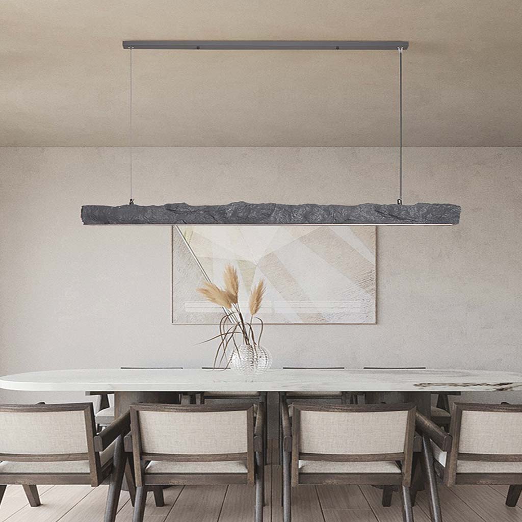 Modern Wabi-Sabi LED pendant light with strips, 3 colors 2