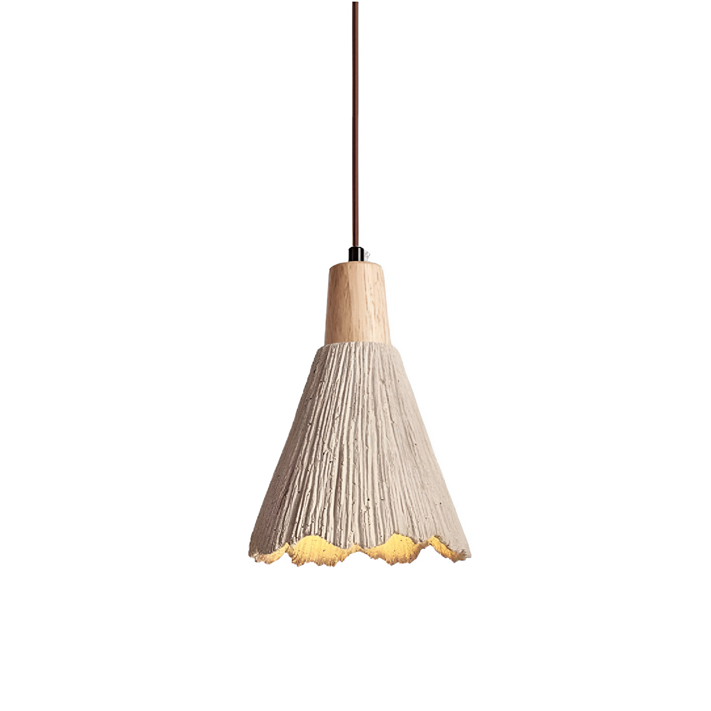 Cream Retro Wabi-Sabi LED Pendant Light 9