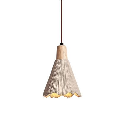 Cream Retro Wabi-Sabi LED Pendant Light 9