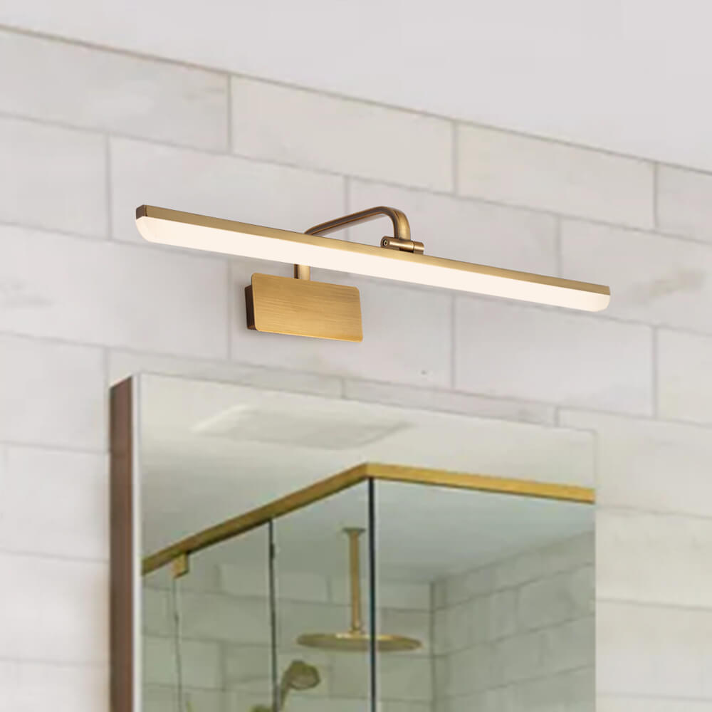 Modern Led Bath Bar Armed Bathroom Vanity Light In Gold 4