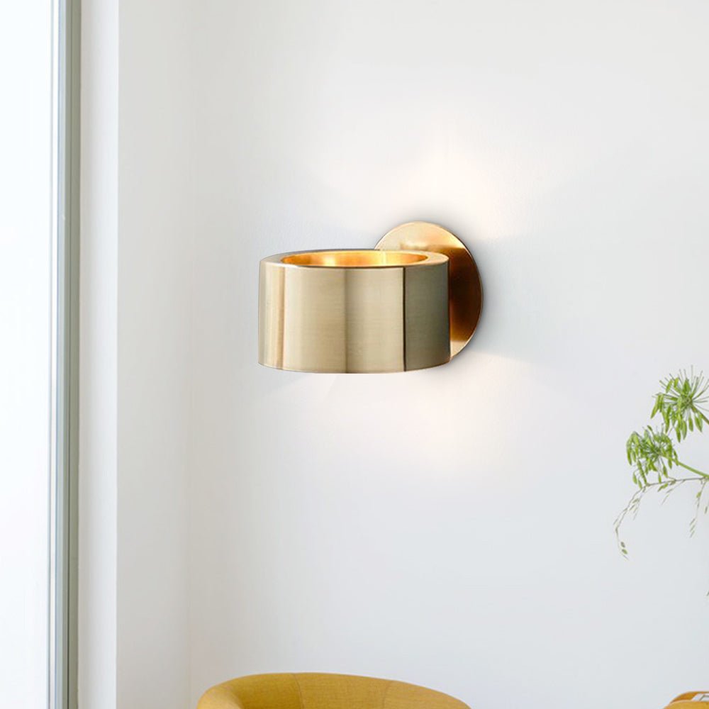Mid-Century 1-Light Gold Wall Sconce For Bedside Living Room 4