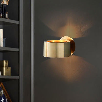 Mid-Century 1-Light Gold Wall Sconce For Bedside Living Room 5