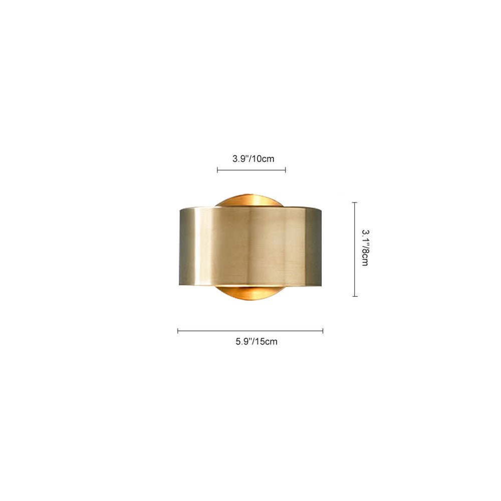 Mid-Century 1-Light Gold Wall Sconce For Bedside Living Room 7
