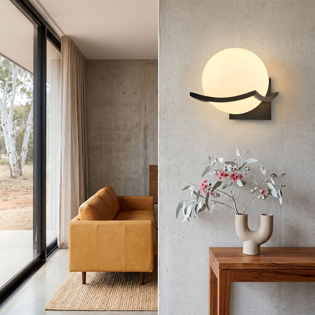 Elara Haus Modern Celestial Orb Wall Sconce