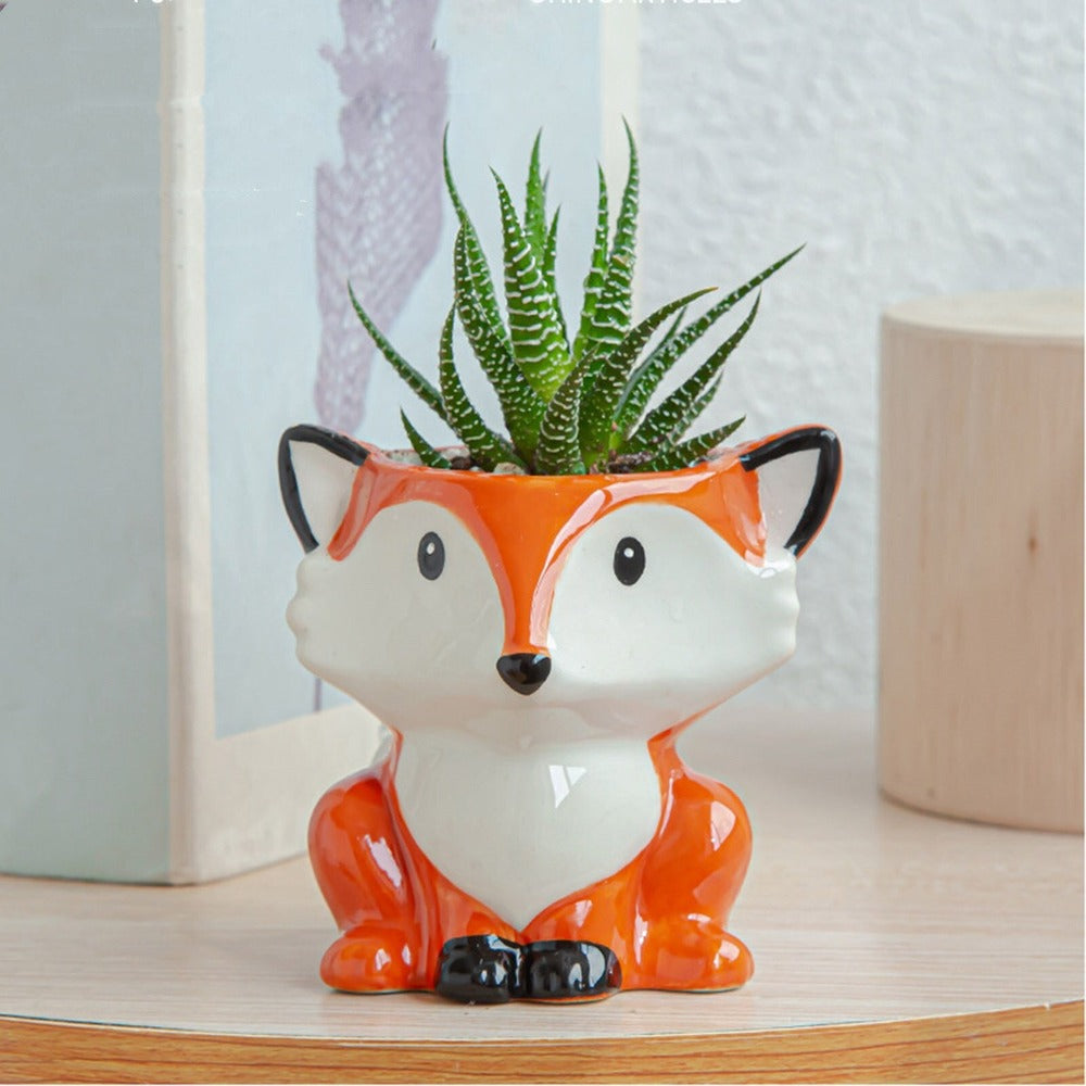 Serenna - Creative Ceramic Animal Flowerpot for Plants & Interior 0