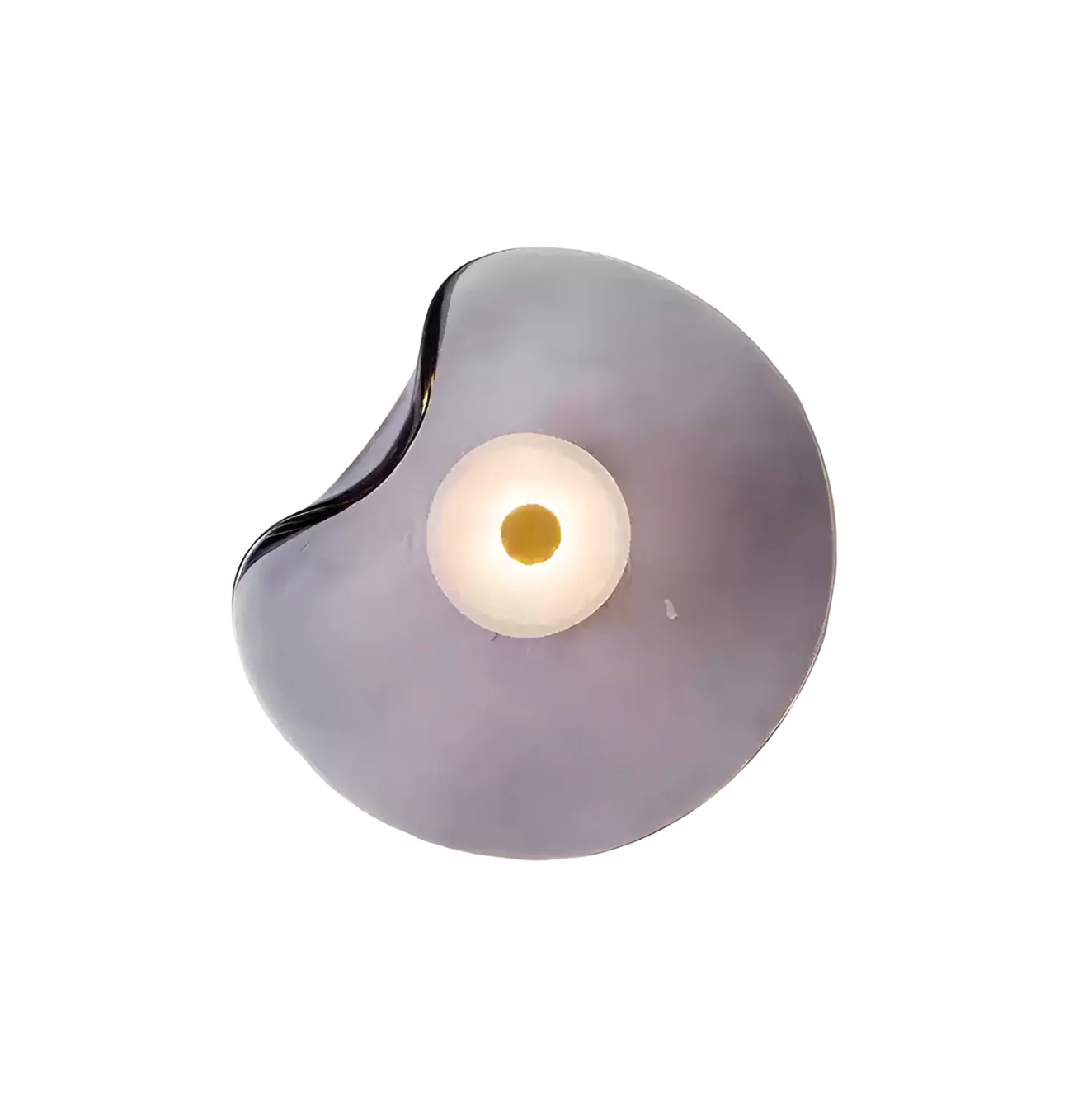 Designer LED wall sconce – a modern lamp with an artistic shade 9
