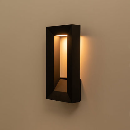 Hollow Design Outdoor Geometric Rectangular Led Wall Light 4