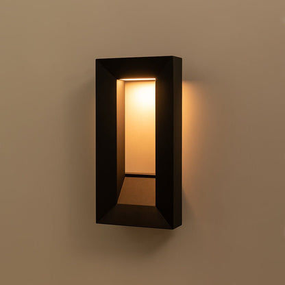 Hollow Design Outdoor Geometric Rectangular Led Wall Light 5