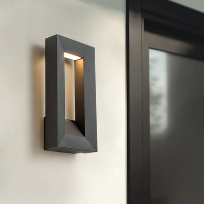 Hollow Design Outdoor Geometric Rectangular Led Wall Light 0