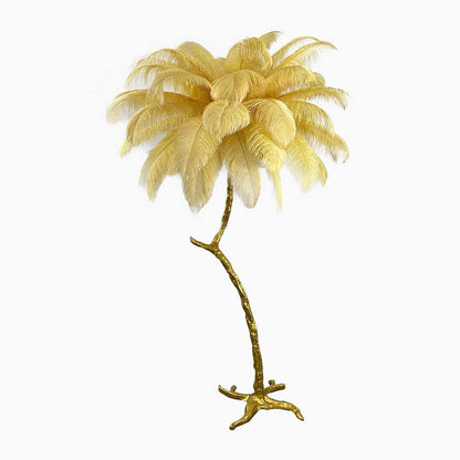 Straust feather-stealing lamp, decorative tree shape, resin 8