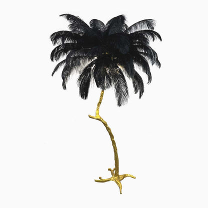 Straust feather-stealing lamp, decorative tree shape, resin 11